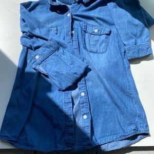 CharlotteRusse M Jean Button Down 100% Cotton - Biodegradable